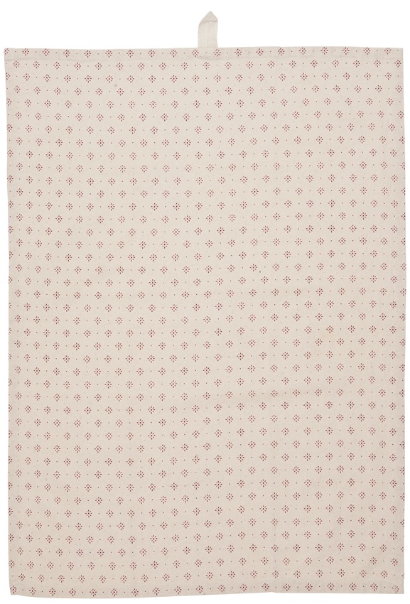 Kitchen towel - Christmas - Natural/Red - 50x70 cm - 3