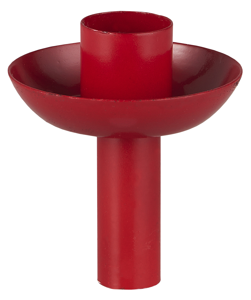 Ljushållare för flaska - Kronljus - Röd - 3