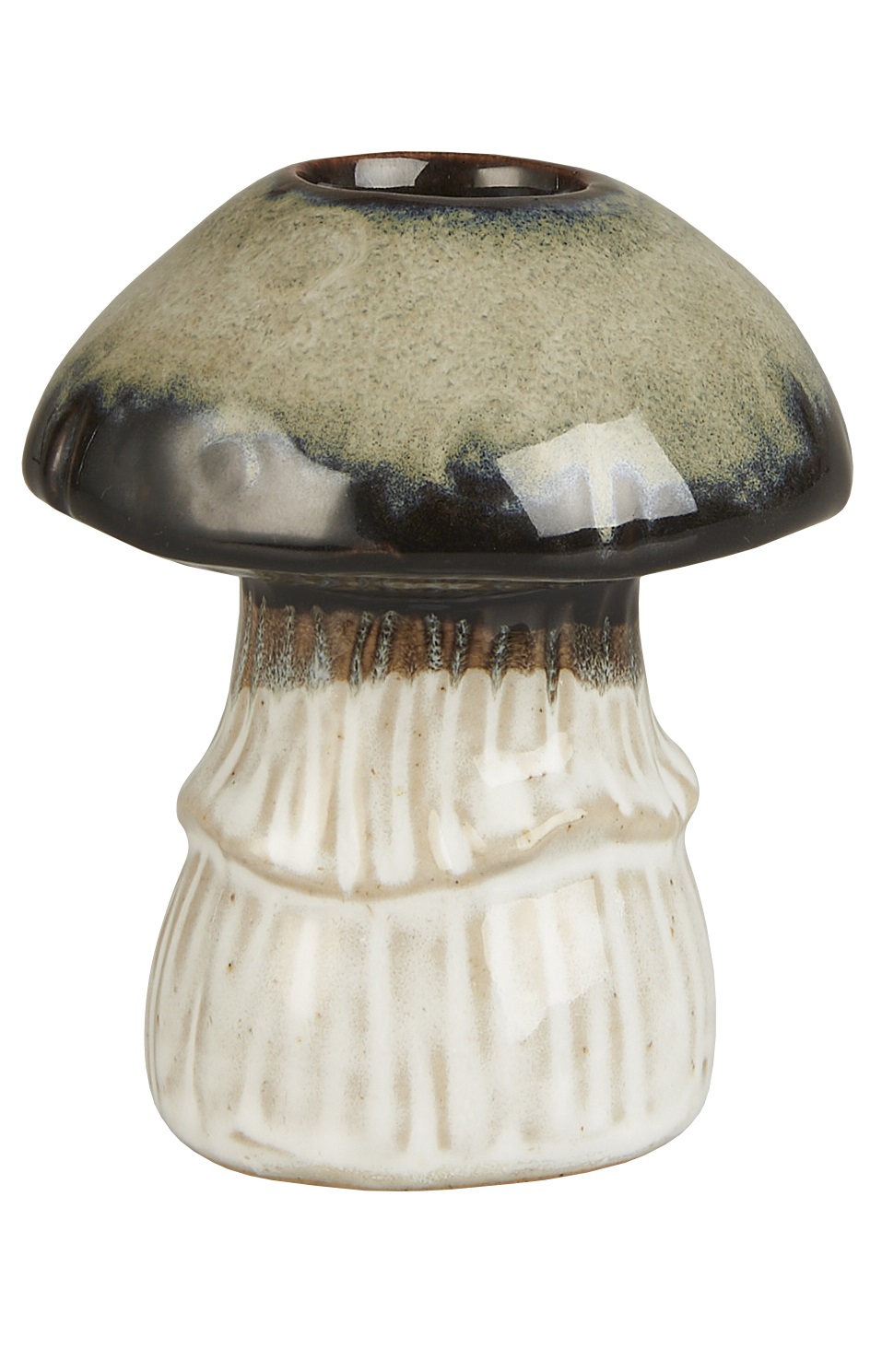Candle holder Mushroom - Ceramic - 7.8 x 6.5 cm - 2