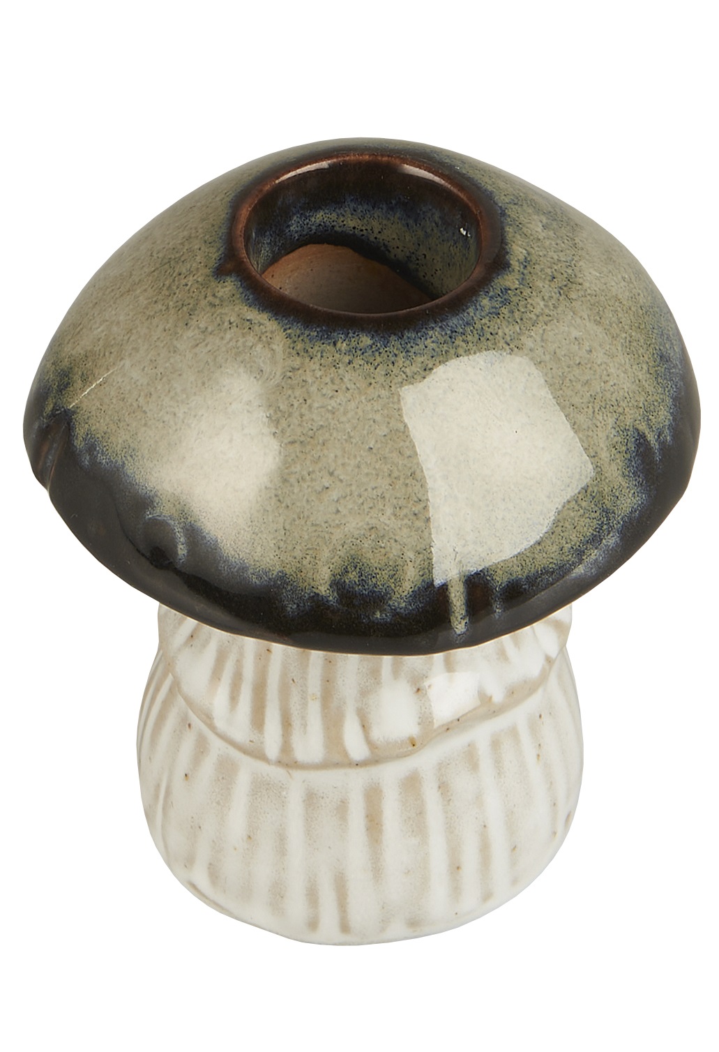 Candle holder Mushroom - Ceramic - 7.8 x 6.5 cm - 3