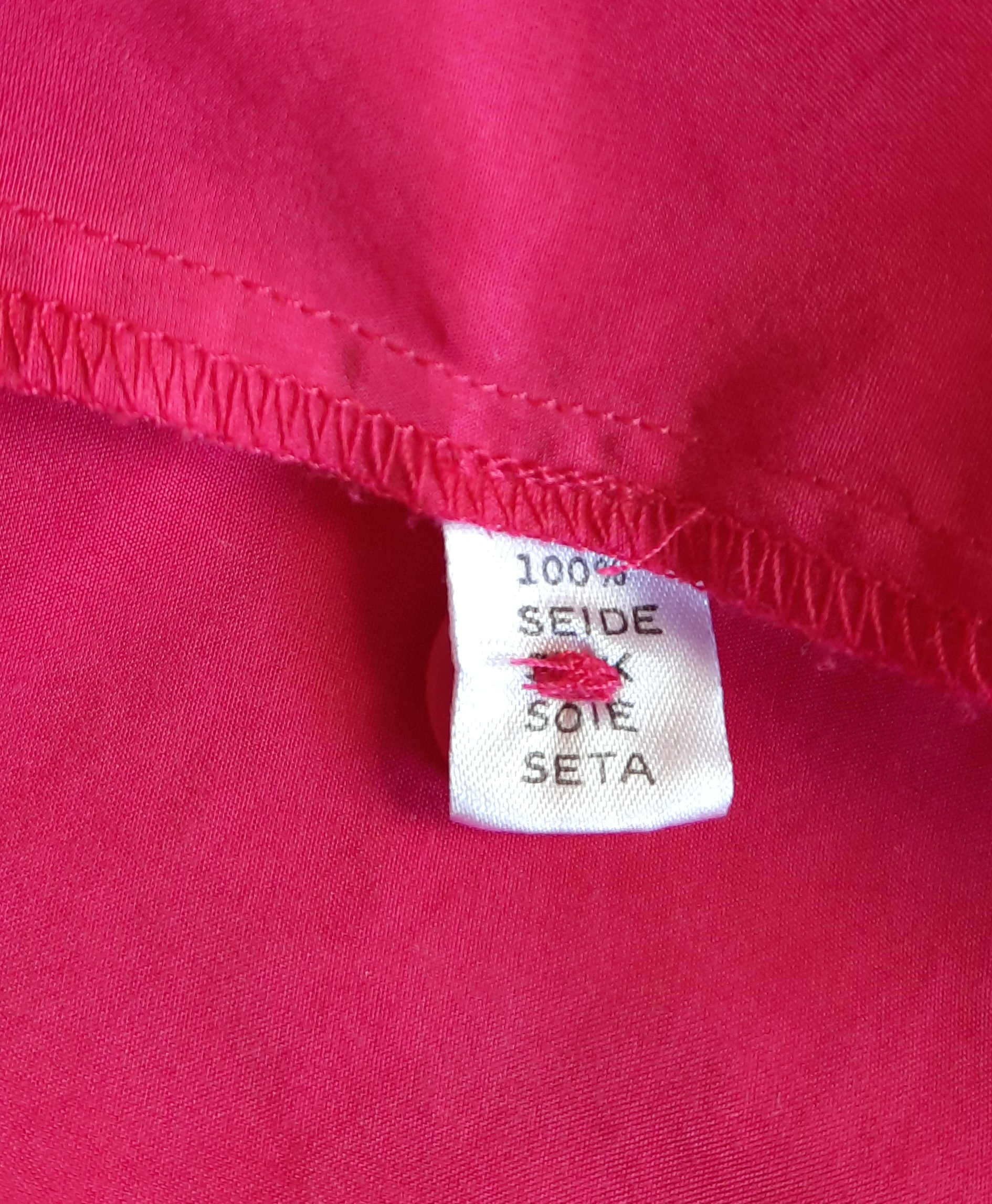 Rosa sidenblus med broderi ca storlek L, Gerry Weber Vintage - 8
