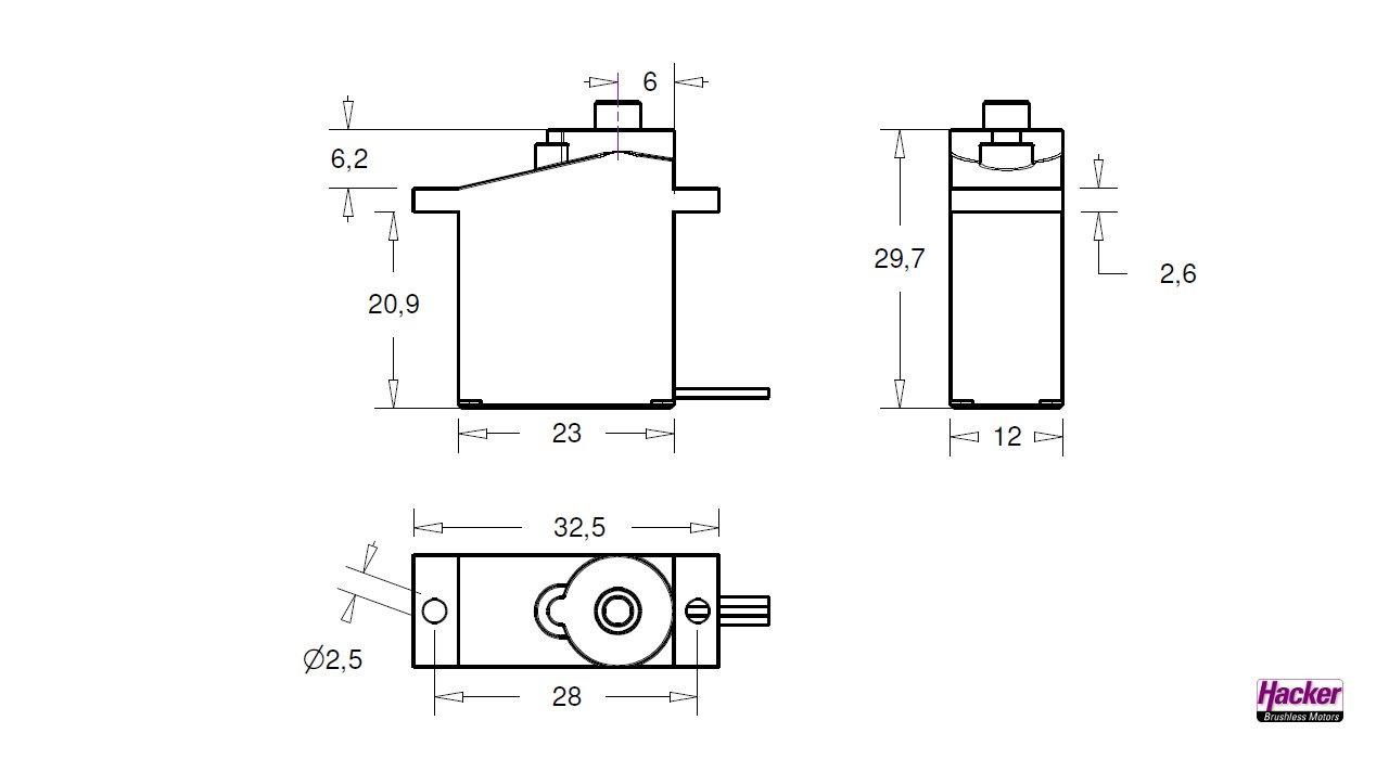 JETI DITEX - Digital Servo Eco Line EL0315M - 3