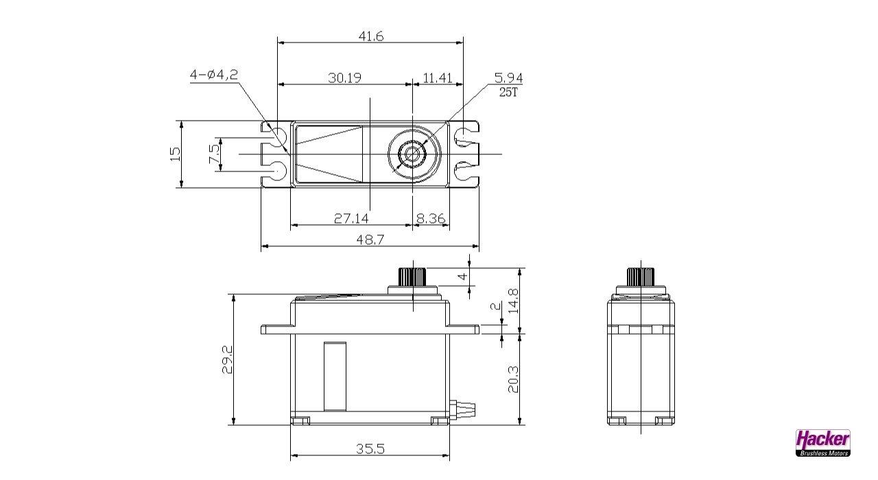 JETI DITEX - Digital Servo Eco Line EL0809MD - 3