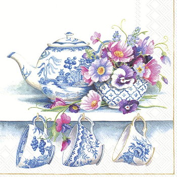 Fine Bone China : Lunchservetter 33x33 cm i 20-pack - Perfekt för Afternoon Tea!