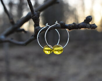 ELVES HONEY - yellow earrings 