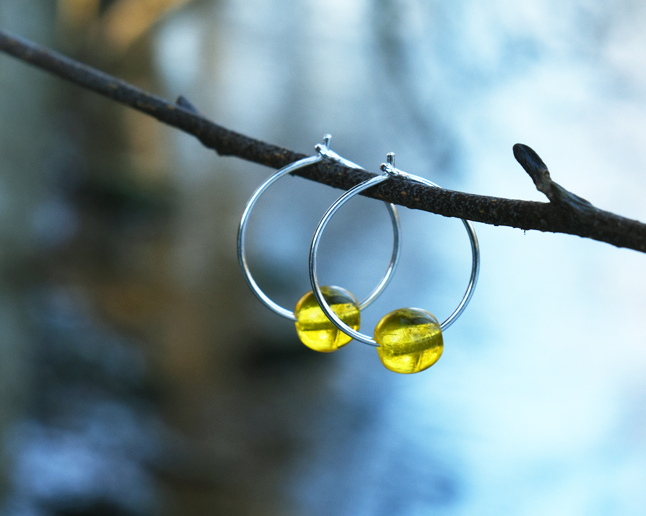 ELVES HONEY - yellow earrings  - 3
