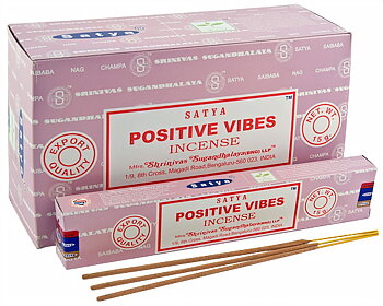  Satya Rökelse Postive Vibes -  12st paket