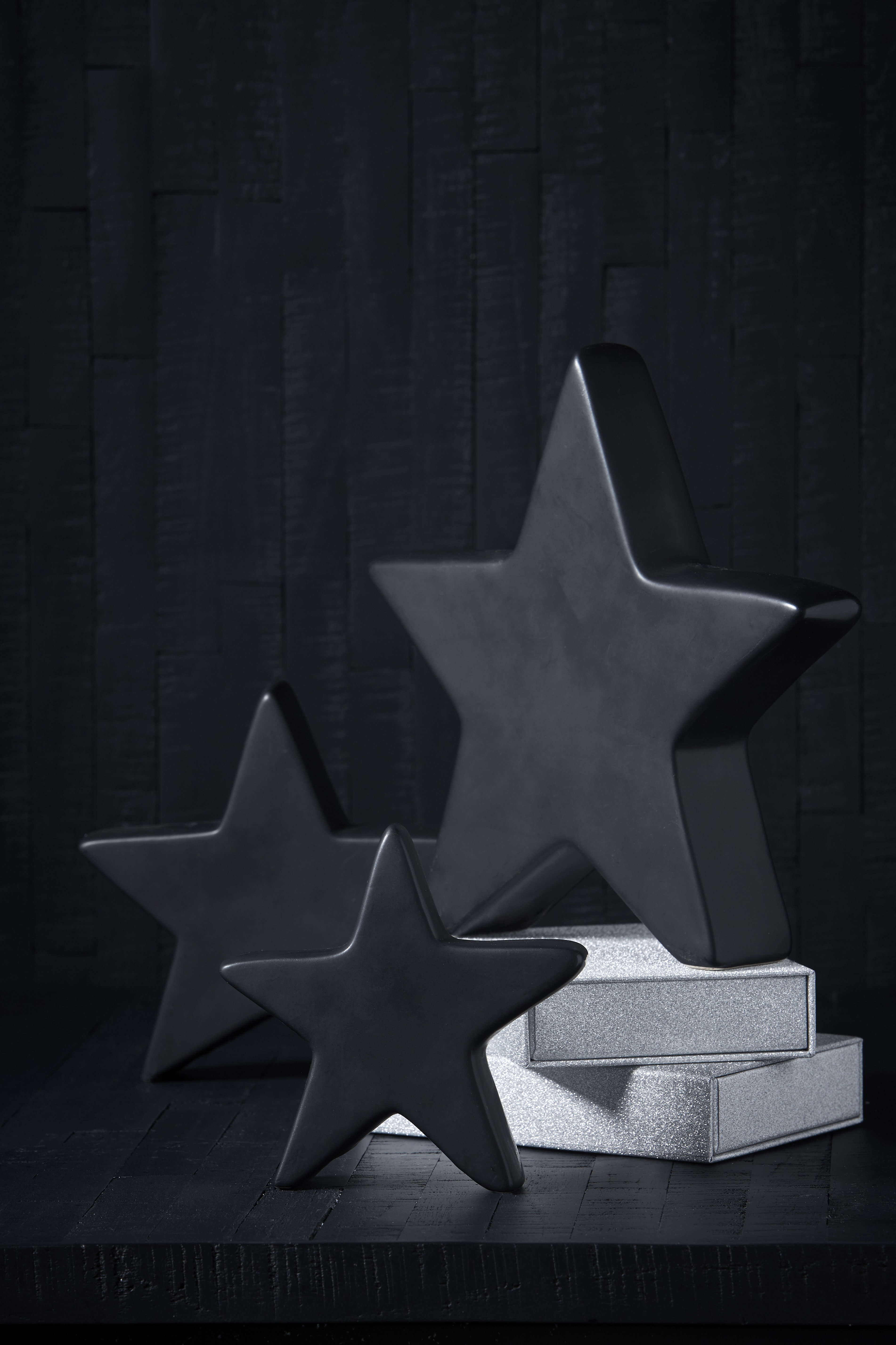 Advent star - Star - Black - Porcelain - Ø 25 cm - 2