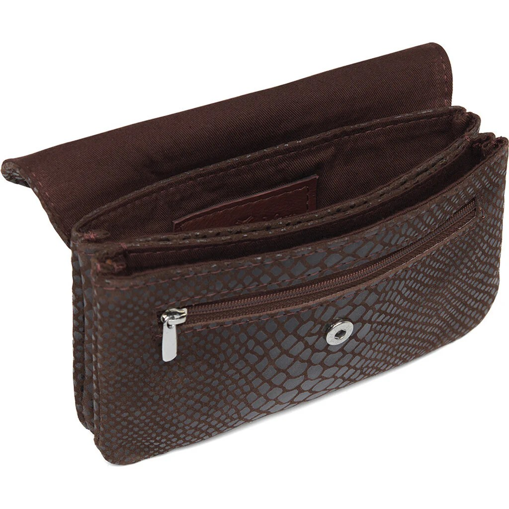 Purse/Creidt Card Holder - Brown Croco - Depeche