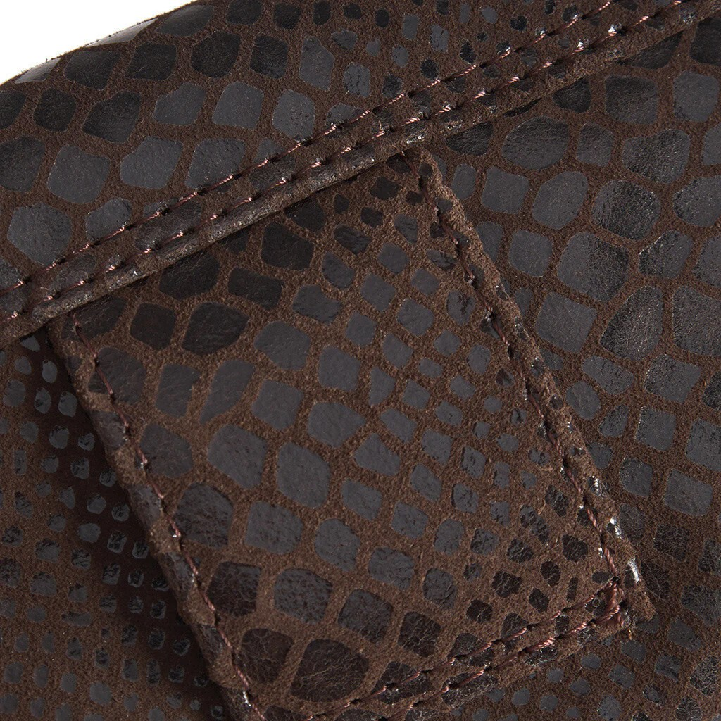 Purse/Creidt Card Holder - Brown Croco - Depeche - 3