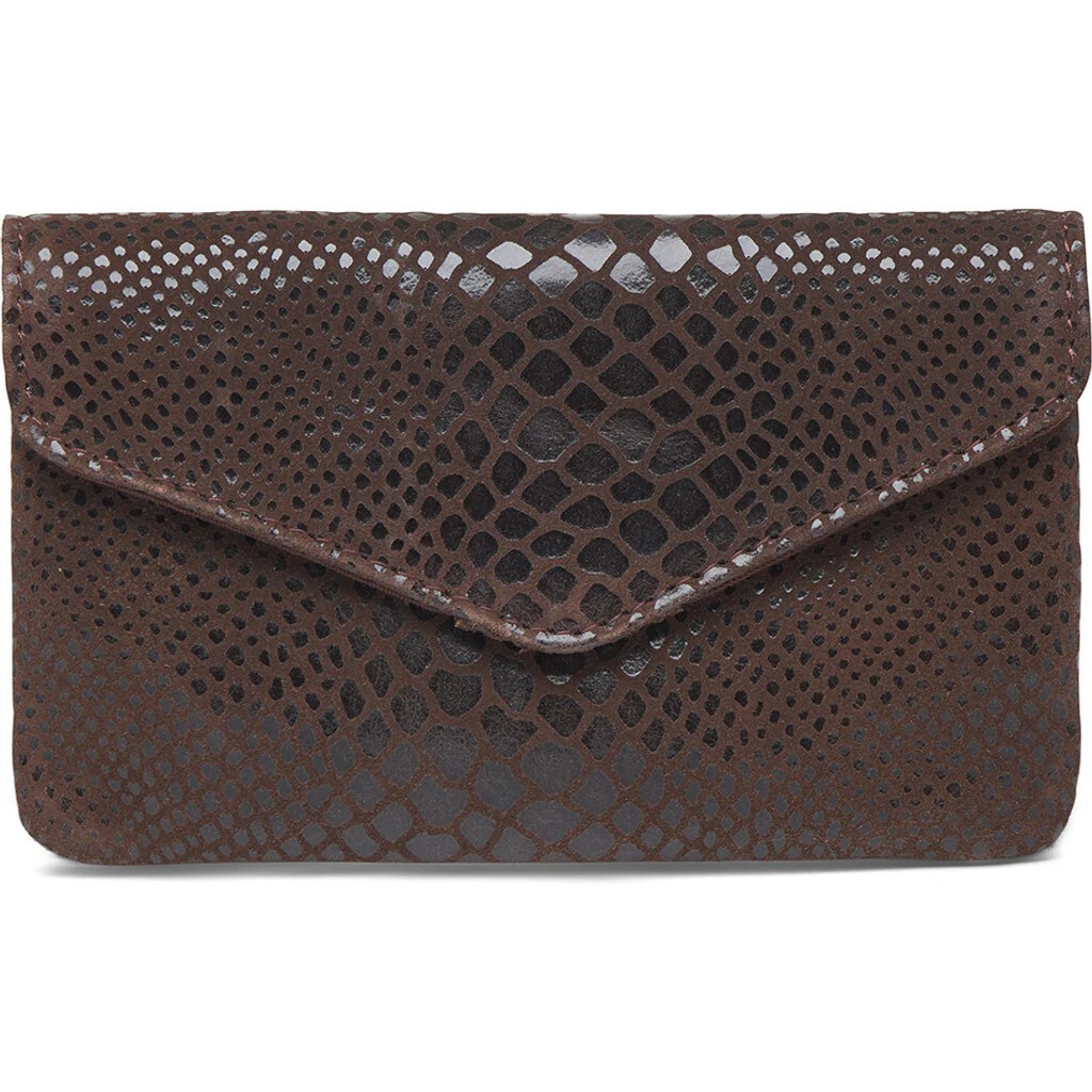 Purse/Creidt Card Holder - Brown Croco - Depeche