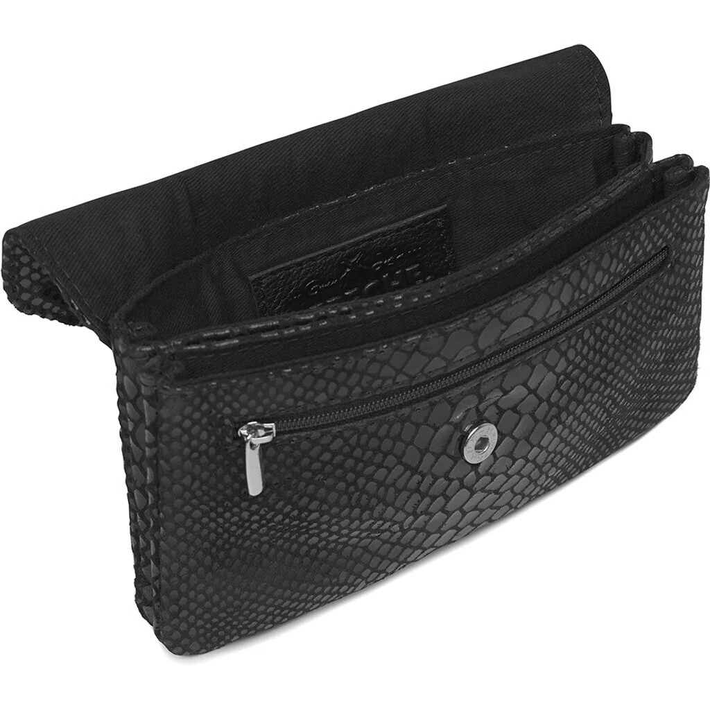 Purse/Creidt Card Holder - Black Croco - Depeche