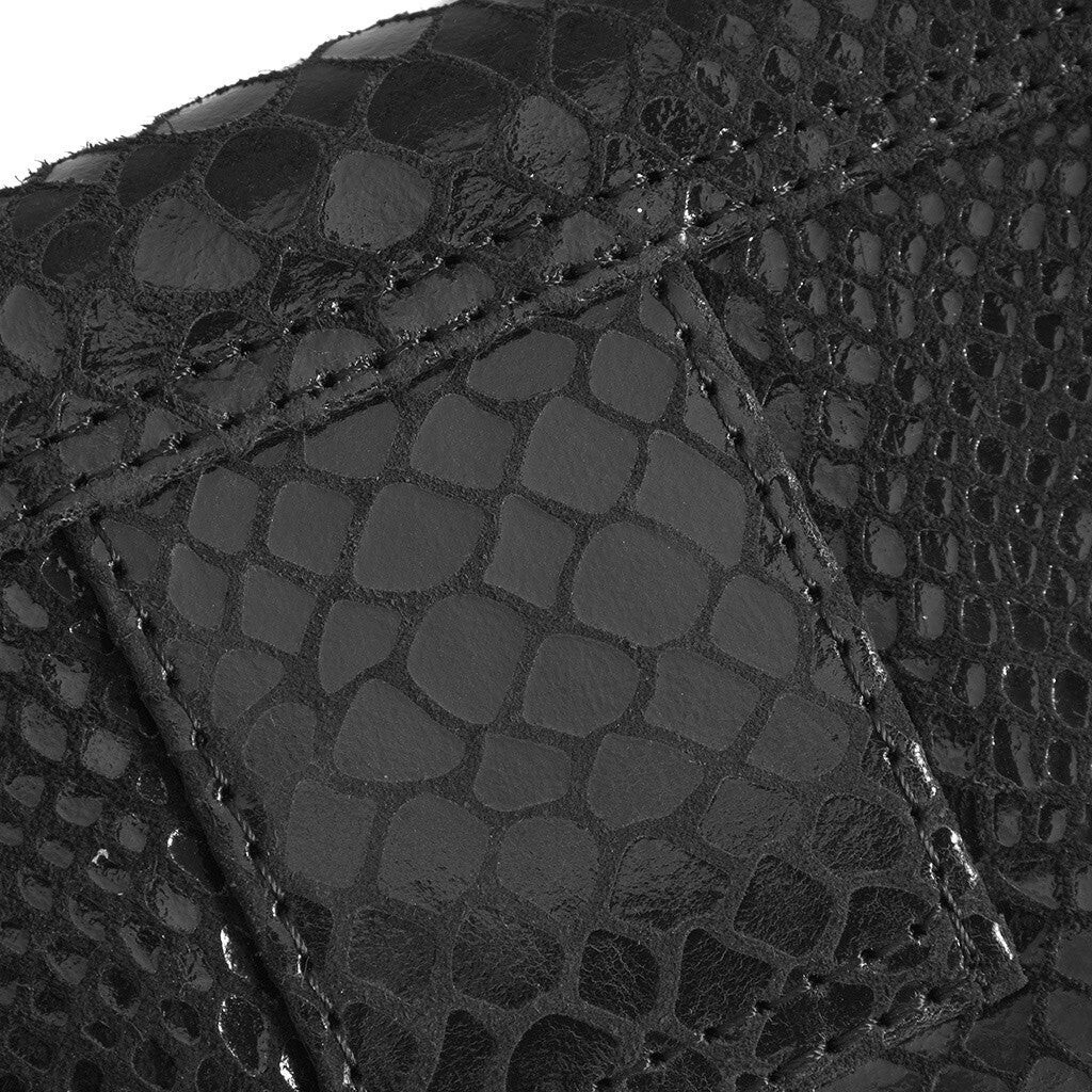 Purse/Creidt Card Holder - Black Croco - Depeche - 4