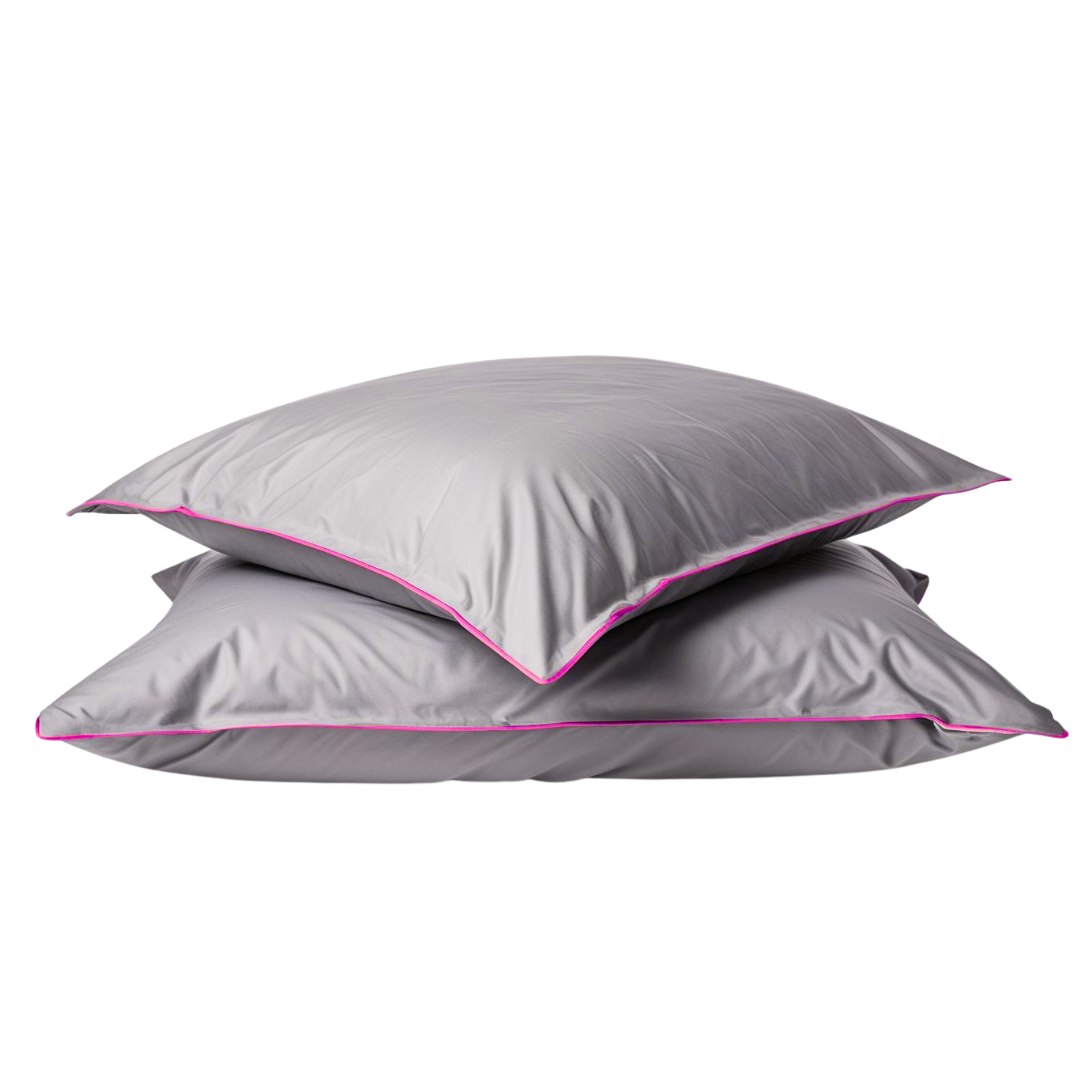 Watermill Örngott Grå/Grå Rosa Board 50x60