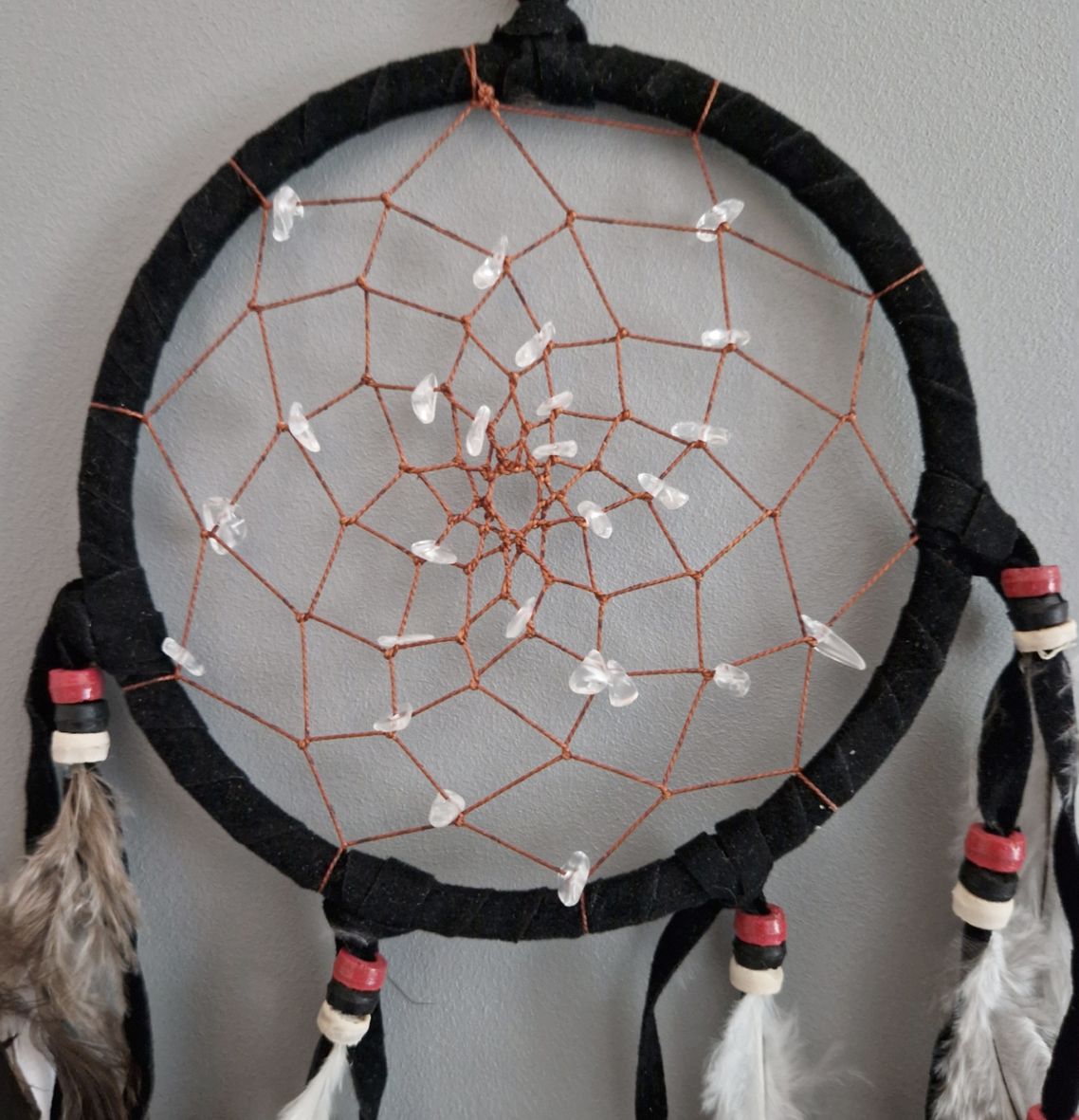 Drömfångare med Bergkristall - 12cm - 2