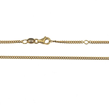 Förgylld 24K pansar kedja silver 925, 40+2cm, 4,0g