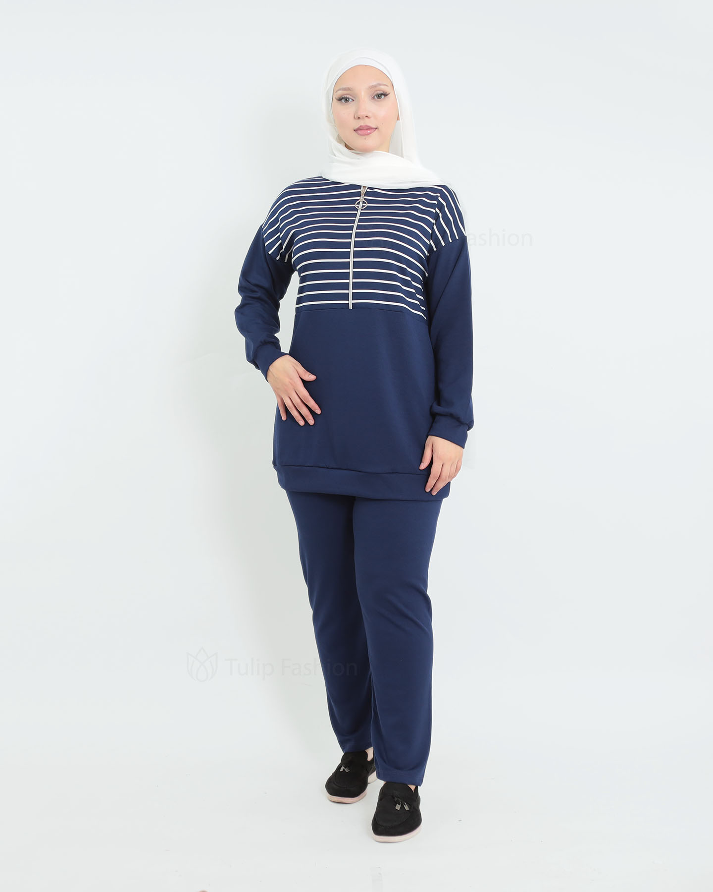 Tunic set with pants - Midnight Blue