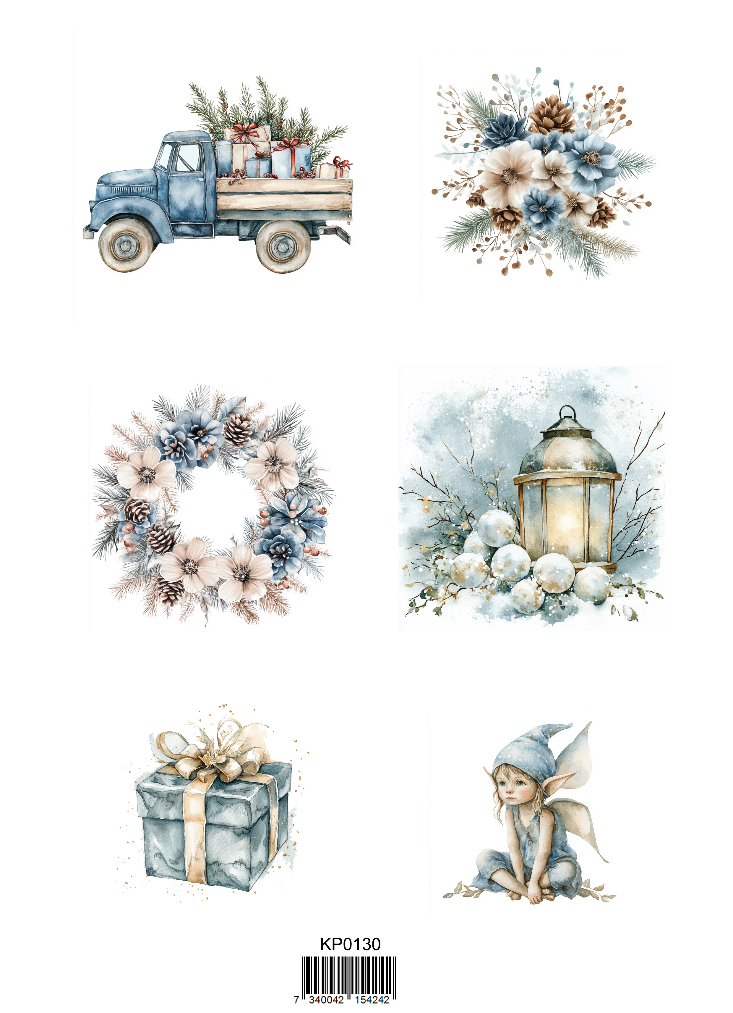Papper Klippark -Winter Vibes 2 -  A4