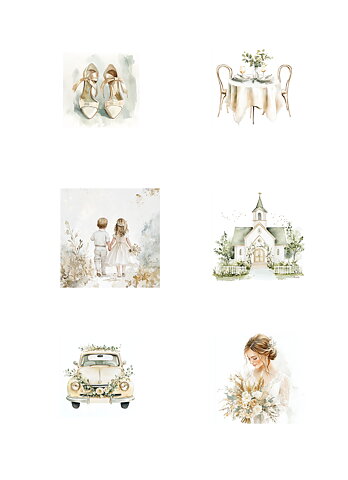 Papper Klippark -Marry Me 1 -  A4