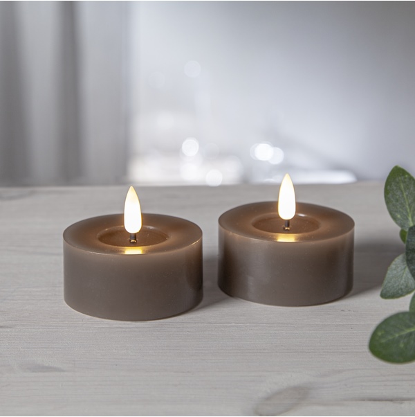 LED Värmeljus Flamme Flow Mullvad 2-pack