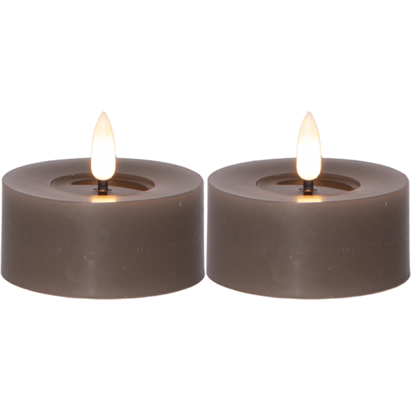 LED Värmeljus Flamme Flow Mullvad 2-pack - 3