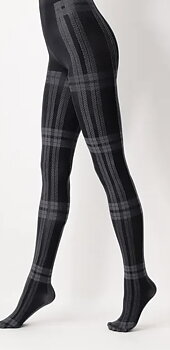 Strumpbyxor Scottish black/grey