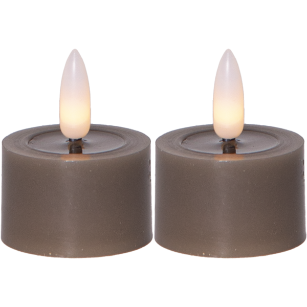 LED Värmeljus Flamme Flow Mullvad 2-pack - 3