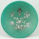 Wilhelm Kåge (Argenta 1959) Footed Bowl Flower Motif 22 cm (2)