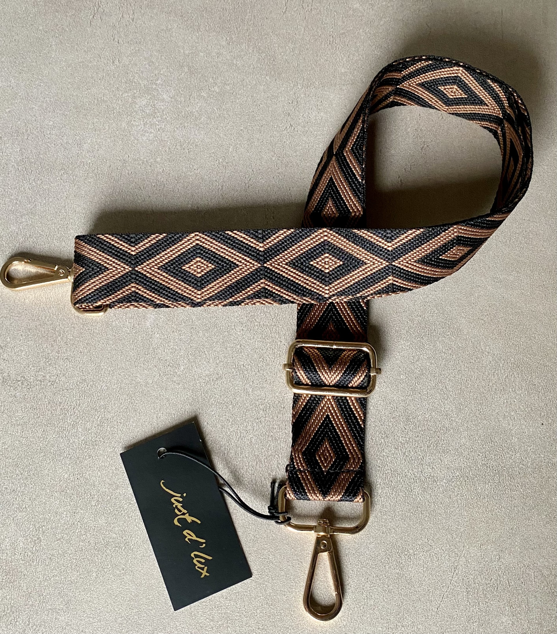 Just d' Lux Bagstrap Svart