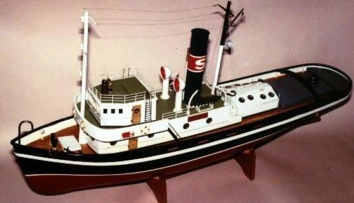 Saito Hercules Bogserbåt för Ångmaskindrift 90cm# - 2