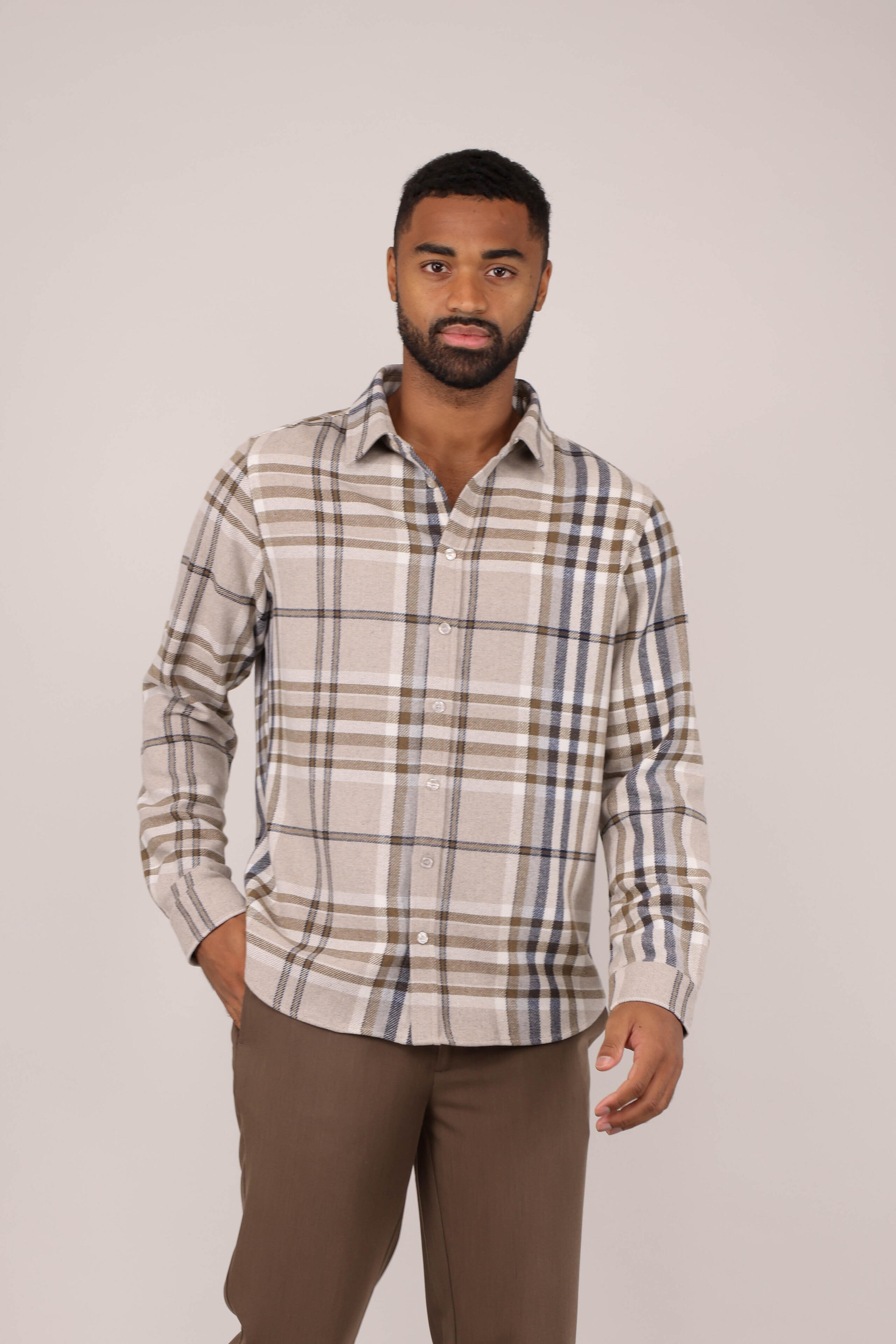 Urban Pioneers - Made Shirt - Sand Check