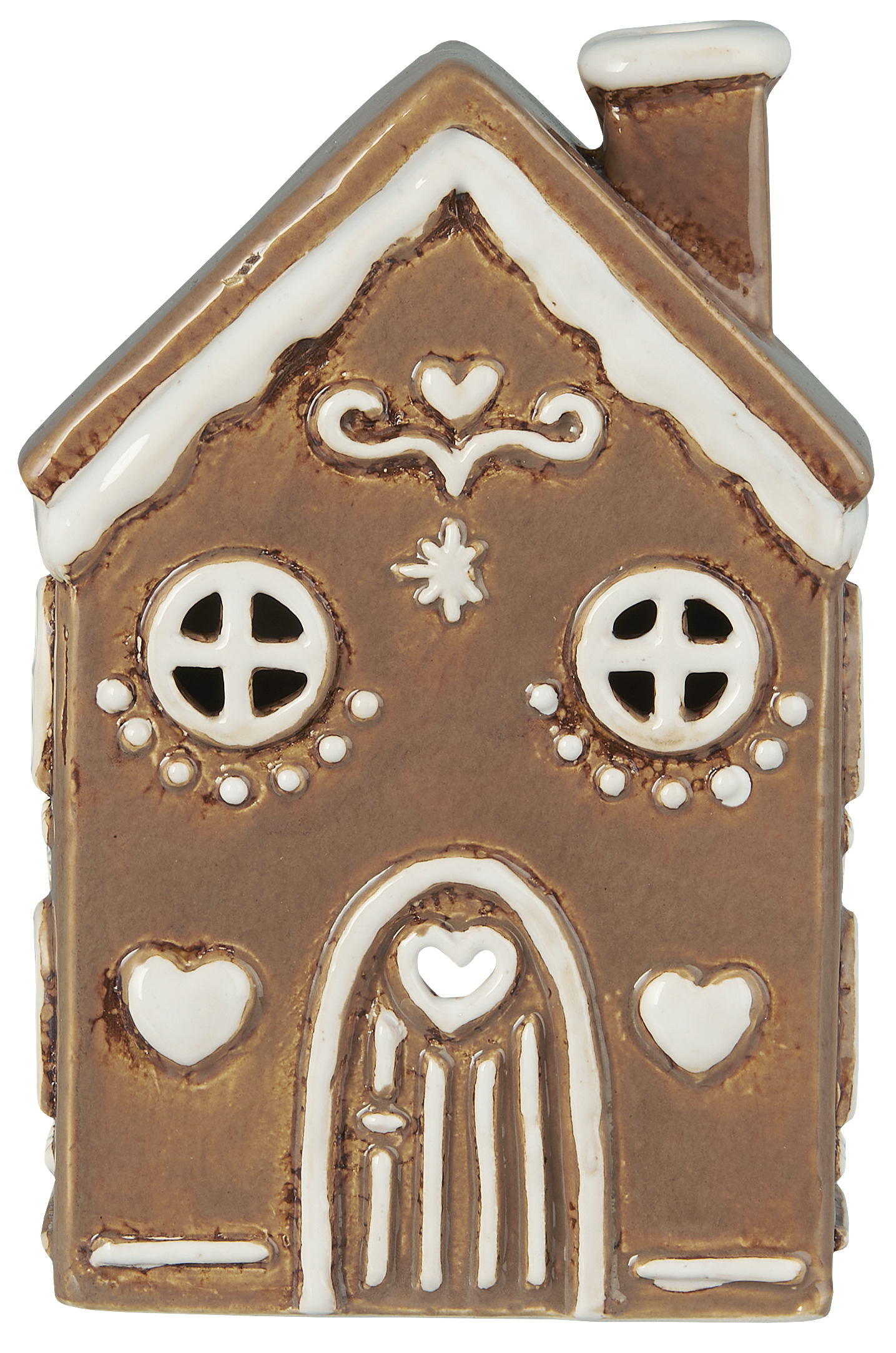 Pepparkakshus - Huslykta - Lykta Hus - Keramik - 15,5x10 cm - 3