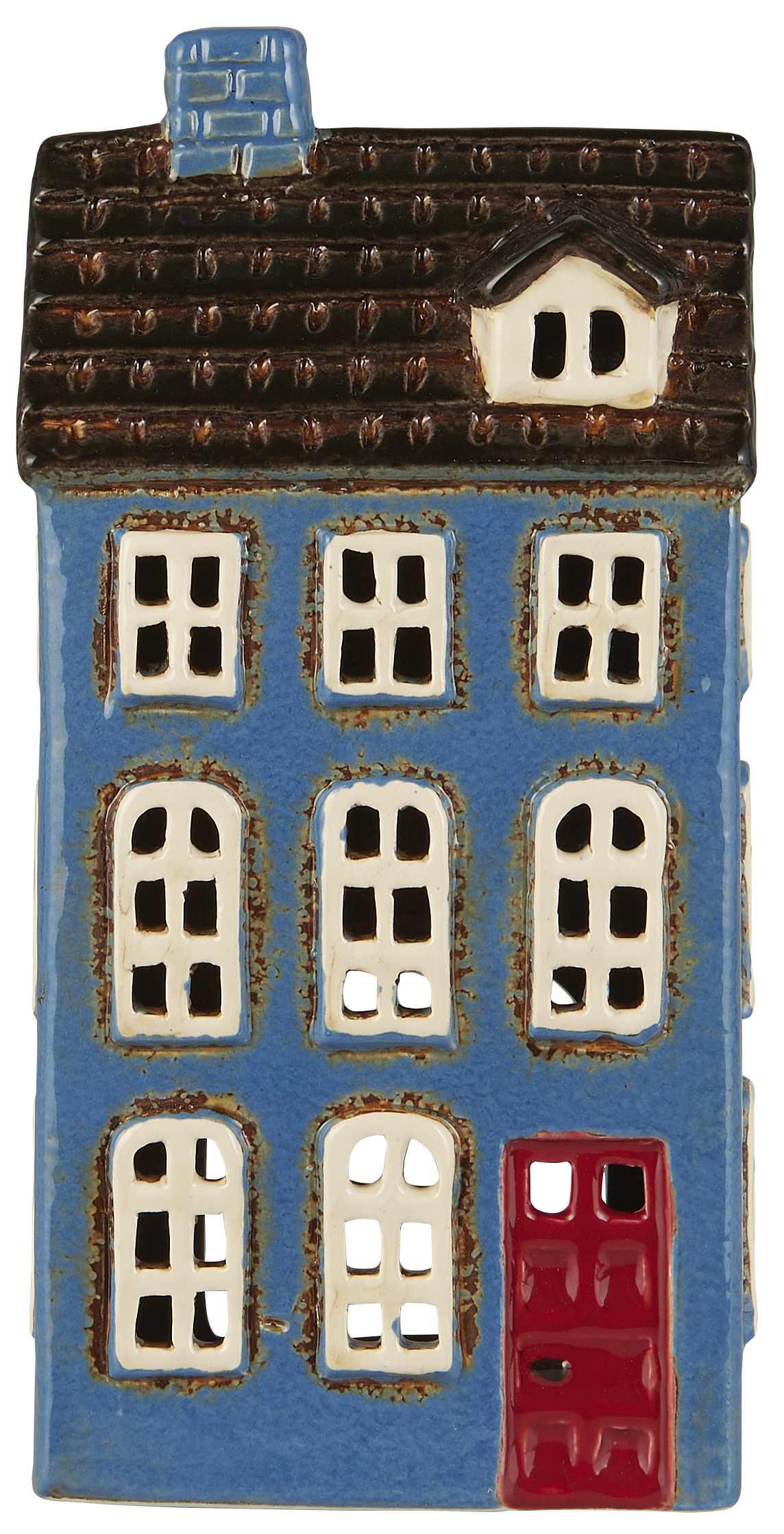 House lantern - Lantern house - Nyhavn - Blue - 20.5 cm - 3