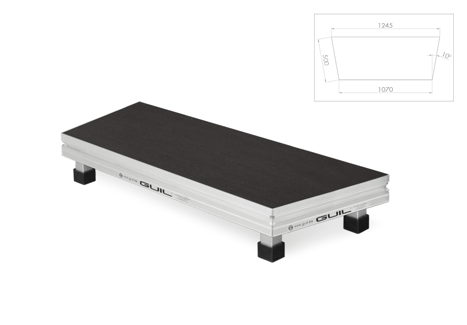 Standing choral risers / Trapezoidal - 3