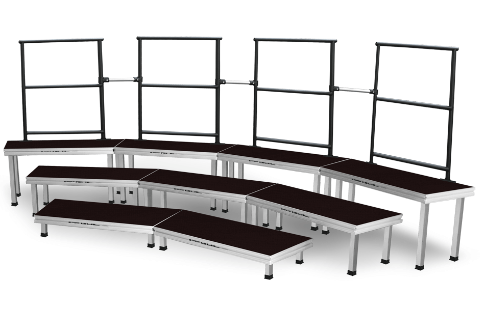Standing choral risers / Trapezoidal - 4