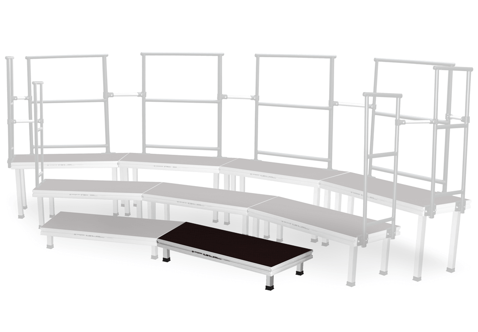 Standing choral risers / Trapezoidal - 5