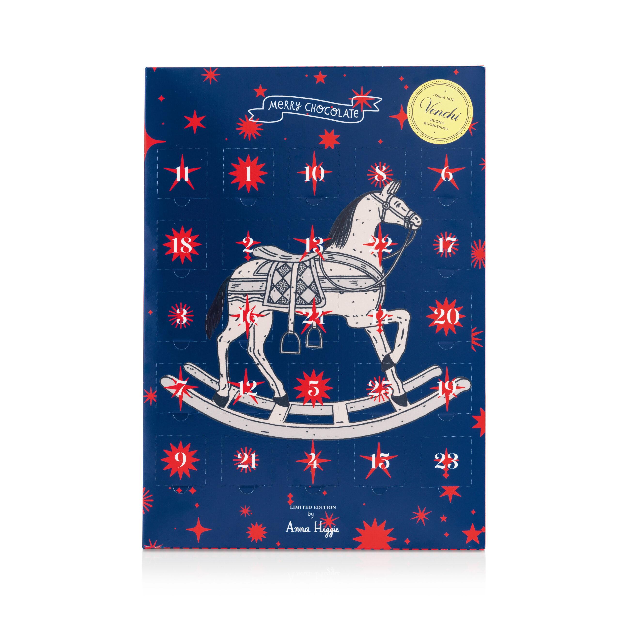 Adventskalender ”Classic” med lyxiga chokladminibitar 24 luckor Venchi