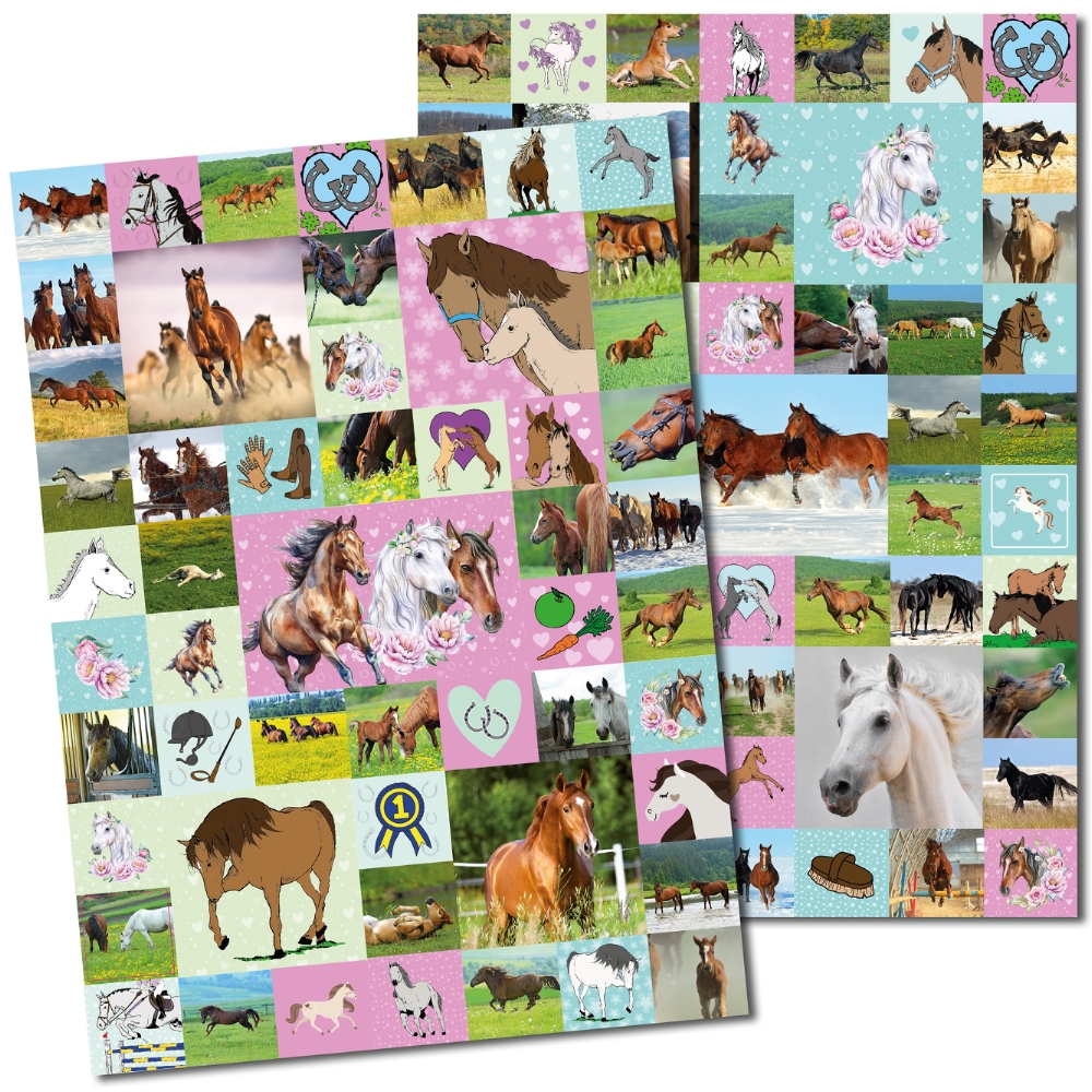 Hästar 100 Stickers Hologram - 2