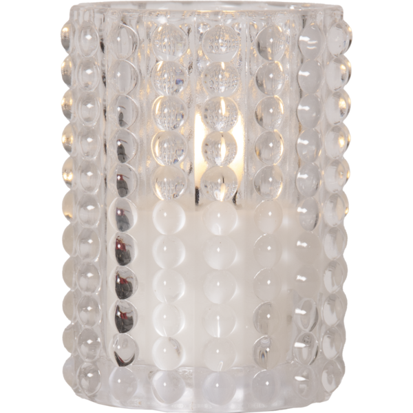 Battery light Glass candle Dotty White Flame Star Trading - 2