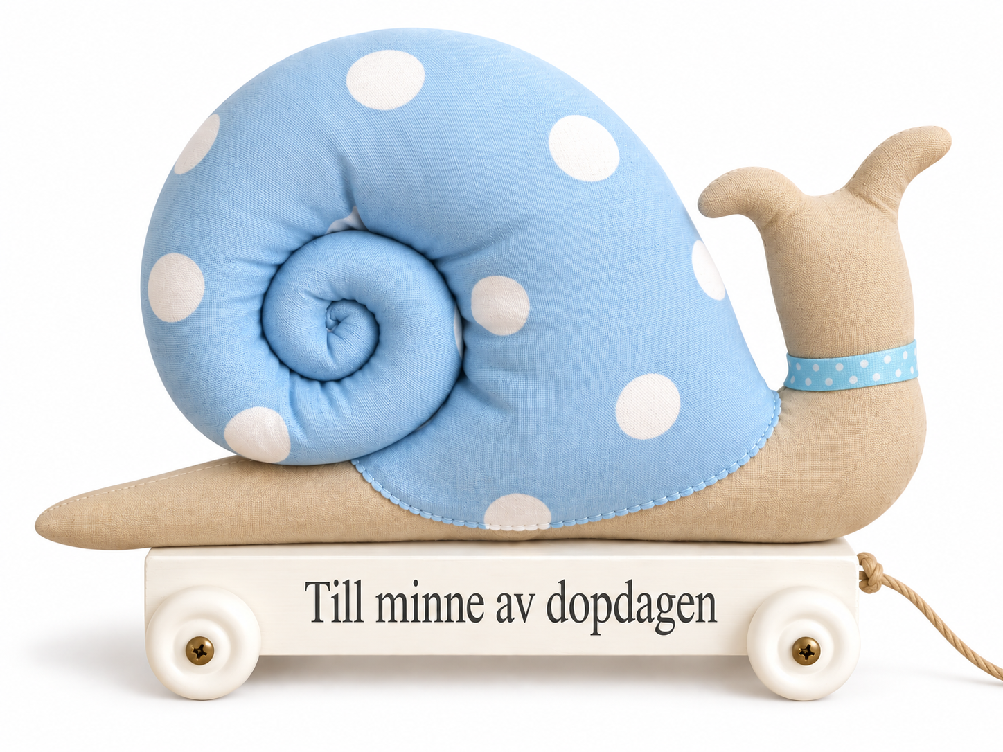 Personlig snigel – doppresent & namngivningspresent | blå - 2