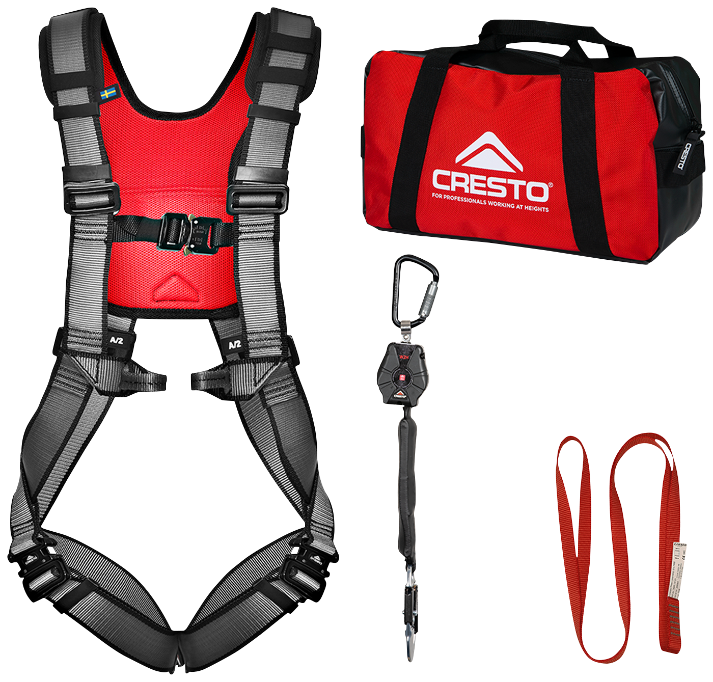 Fallskyddskit Cresto Worker Industrial PRO 2 m
