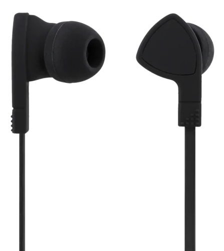  STREETZ E110 n-ear hörlurar med mikrofon, media med svarsknapp, 3. 5 mm, trasselfri, svart