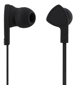  STREETZ E110 n-ear hörlurar med mikrofon, media med svarsknapp, 3. 5 mm, trasselfri, svart