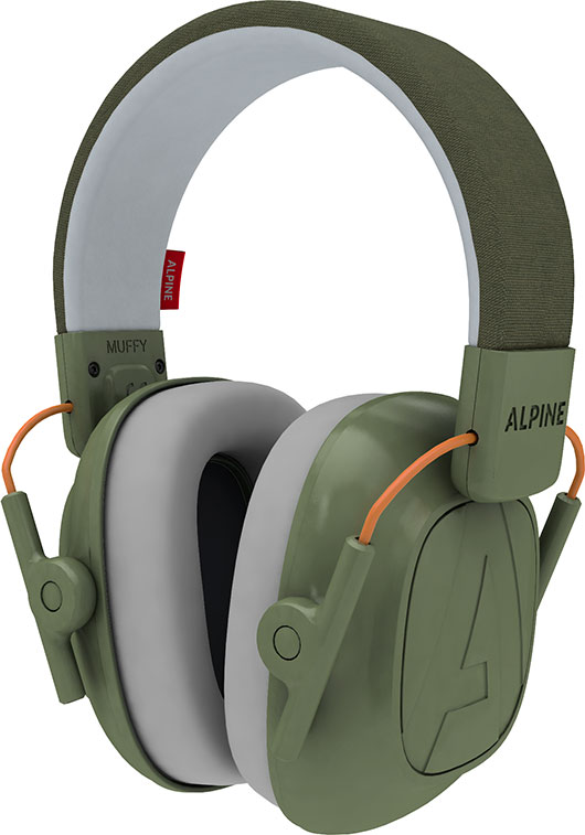 Alpine Muffy Kids Blue - hearing protection for children olive green