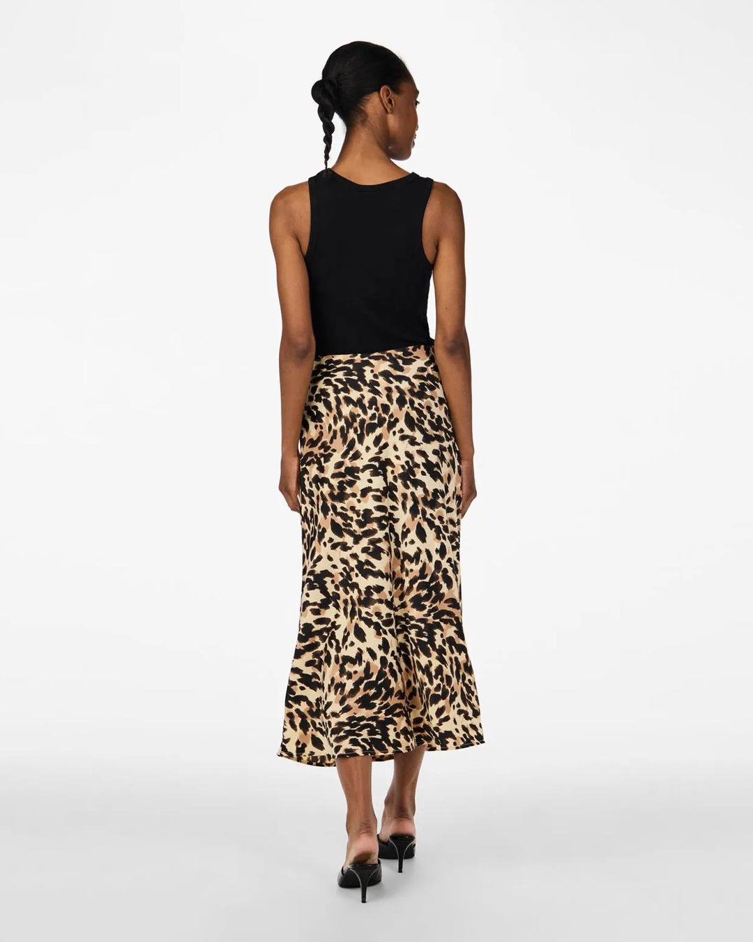 Kjol Yaspella midi leopard - 2