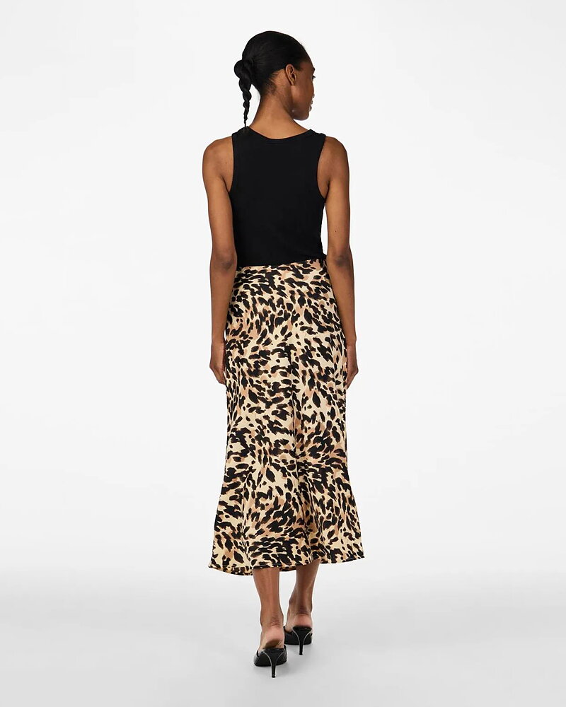 Kjol Yaspella midi leopard