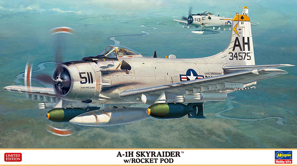 1/72 A-1H SKYRADER w ROCKET POD