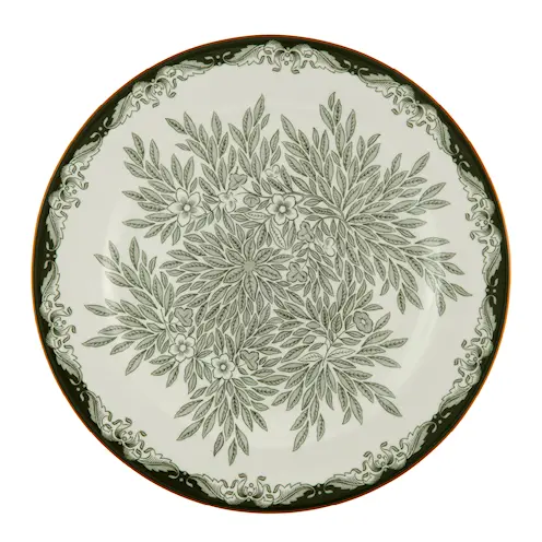 RÖRSTRAND Ostindia Floris Grön Tallrik 27 cm
