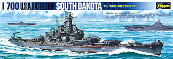 1/700 U.S.A. Battleship USS South dakota