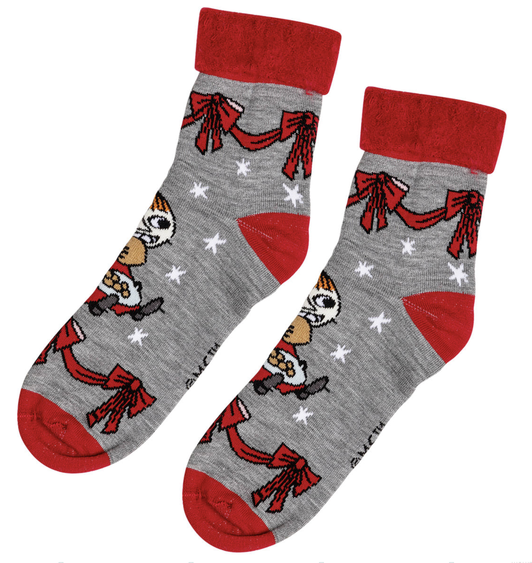 Moomin Fluffy Christmas Socks - Little My Yummy (Adult & Kids Sizes) - 2